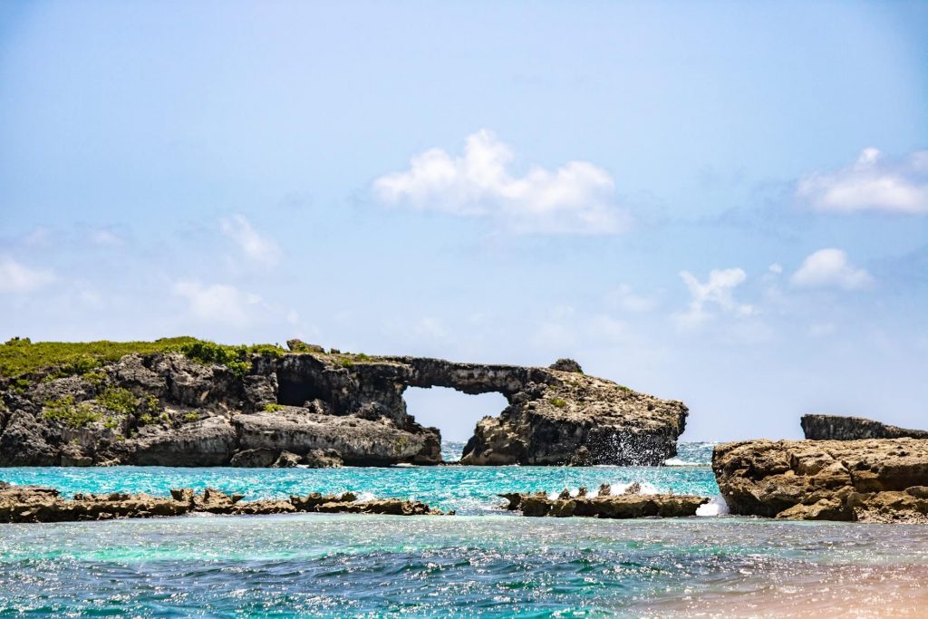 Hell's Gate- arch like rock formation in Antigua
